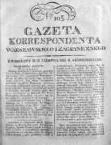 Gazeta Korrespondenta Warszawskiego i Zagranicznego 1823, Nr 103