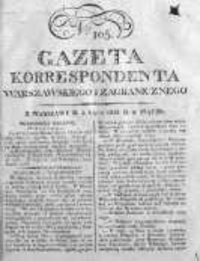 Gazeta Korrespondenta Warszawskiego i Zagranicznego 1823, Nr 105