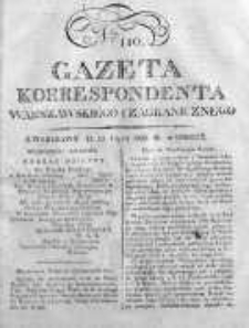 Gazeta Korrespondenta Warszawskiego i Zagranicznego 1823, Nr 110