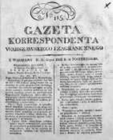 Gazeta Korrespondenta Warszawskiego i Zagranicznego 1823, Nr 115