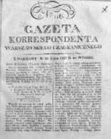 Gazeta Korrespondenta Warszawskiego i Zagranicznego 1823, Nr 116