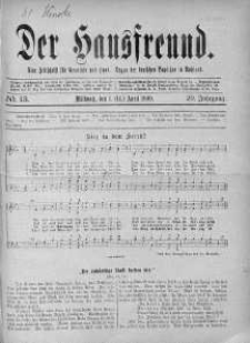 Der Hausfreund 1 kwiecień 1909 nr 13