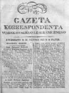 Gazeta Korrespondenta Warszawskiego i Zagranicznego 1823, Nr 137