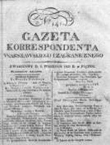 Gazeta Korrespondenta Warszawskiego i Zagranicznego 1823, Nr 141