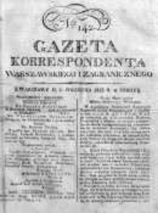 Gazeta Korrespondenta Warszawskiego i Zagranicznego 1823, Nr 142