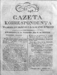 Gazeta Korrespondenta Warszawskiego i Zagranicznego 1823, Nr 148