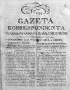 Gazeta Korrespondenta Warszawskiego i Zagranicznego 1823, Nr 154