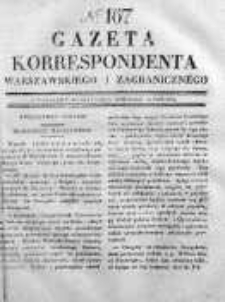 Gazeta Korrespondenta Warszawskiego i Zagranicznego 1830, Nr 167