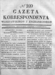 Gazeta Korrespondenta Warszawskiego i Zagranicznego 1830, Nr 169
