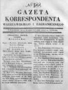Gazeta Korrespondenta Warszawskiego i Zagranicznego 1830, Nr 188