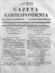 Gazeta Korrespondenta Warszawskiego i Zagranicznego 1830, Nr 190