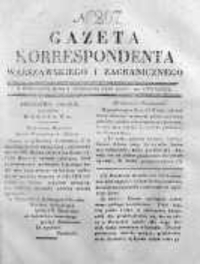 Gazeta Korrespondenta Warszawskiego i Zagranicznego 1830, Nr 207