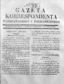 Gazeta Korrespondenta Warszawskiego i Zagranicznego 1830, Nr 213