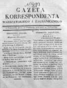 Gazeta Korrespondenta Warszawskiego i Zagranicznego 1830, Nr 219