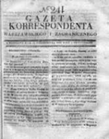 Gazeta Korrespondenta Warszawskiego i Zagranicznego 1830, Nr 241