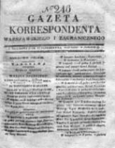 Gazeta Korrespondenta Warszawskiego i Zagranicznego 1830, Nr 246