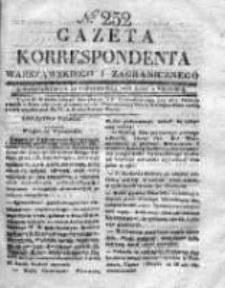 Gazeta Korrespondenta Warszawskiego i Zagranicznego 1830, Nr 252