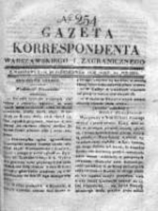 Gazeta Korrespondenta Warszawskiego i Zagranicznego 1830, Nr 254