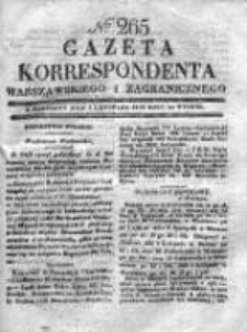 Gazeta Korrespondenta Warszawskiego i Zagranicznego 1830, Nr 265
