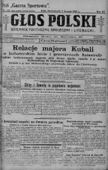 Głos Polski : dziennik polityczny, społeczny i literacki 5 sierpień 1929 nr 212