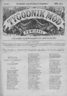 Tygodnik Mód i Powieści. Pismo ilustrowane dla kobiet. 1884, No 14