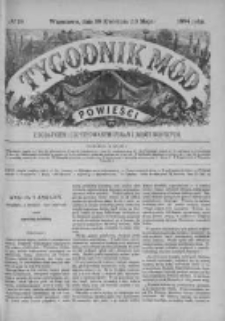 Tygodnik Mód i Powieści. Pismo ilustrowane dla kobiet. 1884, No 19