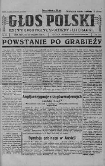 Głos Polski : dziennik polityczny, społeczny i literacki 26 wrzesień 1929 nr 216