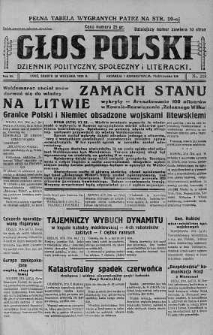 Głos Polski : dziennik polityczny, społeczny i literacki 28 wrzesień 1929 nr 218