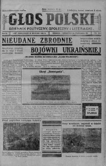 Głos Polski : dziennik polityczny, społeczny i literacki 30 wrzesień 1929 nr 220
