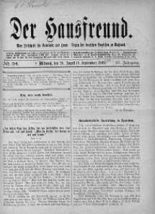 Der Hausfreund 26 sierpień 1909 nr 34