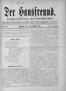 Der Hausfreund 7 październik 1909 nr 40