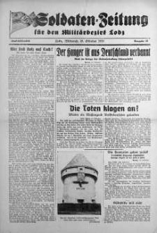 Soldaten = Zeitung der Schlesischen Armee 18 October 1939 nr 37