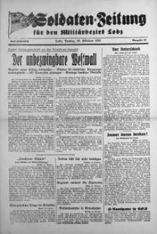 Soldaten = Zeitung der Schlesischen Armee 20 October 1939 nr 39