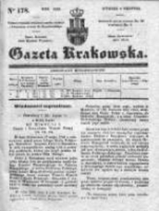 Gazeta Krakowska 1839, III, Nr 178