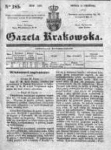 Gazeta Krakowska 1839, III, Nr 185