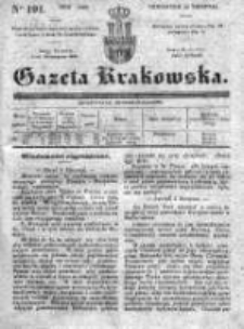 Gazeta Krakowska 1839, III, Nr 191