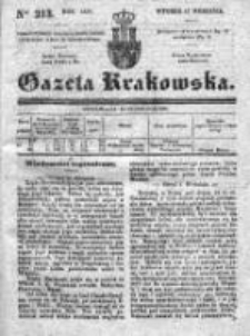 Gazeta Krakowska 1839, III, Nr 213