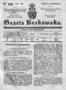 Gazeta Krakowska 1839, IV, Nr 229