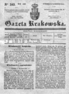 Gazeta Krakowska 1839, IV, Nr 243