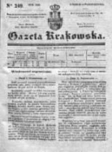 Gazeta Krakowska 1839, IV, Nr 249