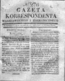 Gazeta Korrespondenta Warszawskiego i Zagranicznego 1830, Nr 276
