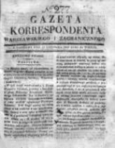 Gazeta Korrespondenta Warszawskiego i Zagranicznego 1830, Nr 277
