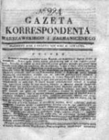 Gazeta Korrespondenta Warszawskiego i Zagranicznego 1830