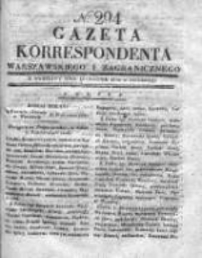 Gazeta Korrespondenta Warszawskiego i Zagranicznego 1830, Nr 294