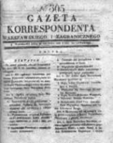 Gazeta Korrespondenta Warszawskiego i Zagranicznego 1830, Nr 305