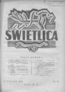 Świetlica: Miesięcznik Społeczno-Artystyczno-Oświatowy 1946, Nr 8