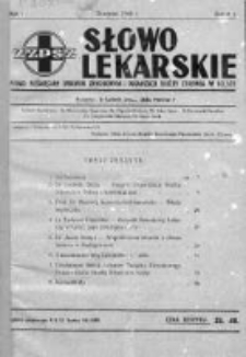 Słowo Lekarskie 1945, Z.1