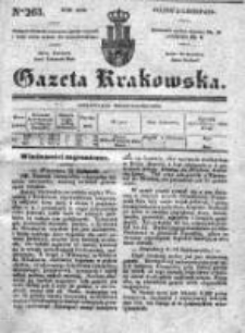 Gazeta Krakowska 1839, IV, Nr 263