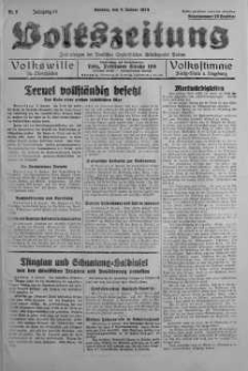 Volkszeitung 9 styczeń 1938 nr 8