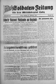 Soldaten = Zeitung der Schlesischen Armee 27 October 1939 nr 45